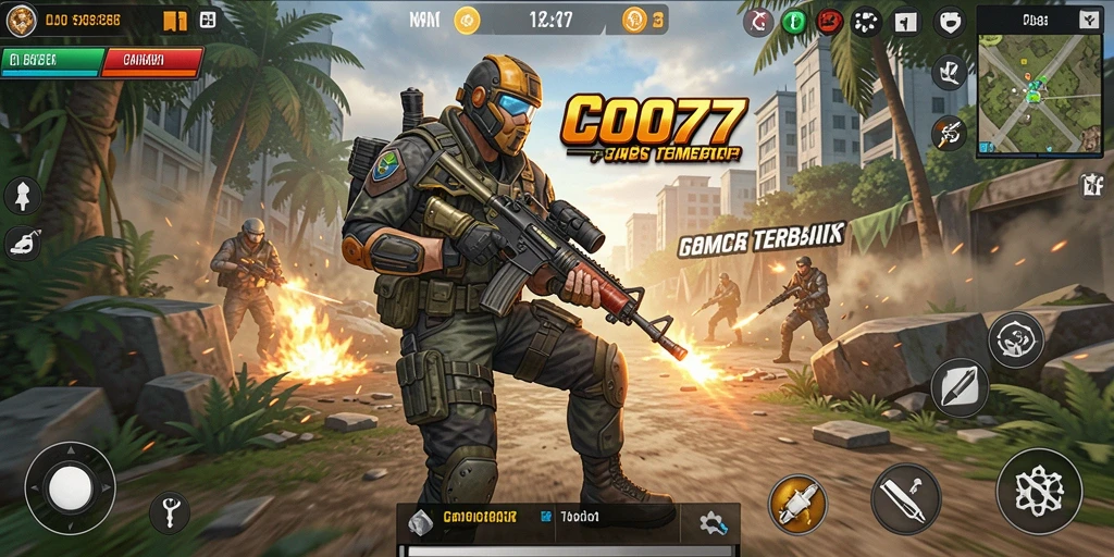 Tampilan gameplay COO77 yang seru dan mendebarkan.