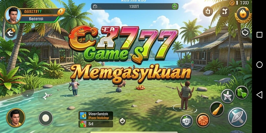 Tampilan gameplay ER777 yang ceria dan menarik.