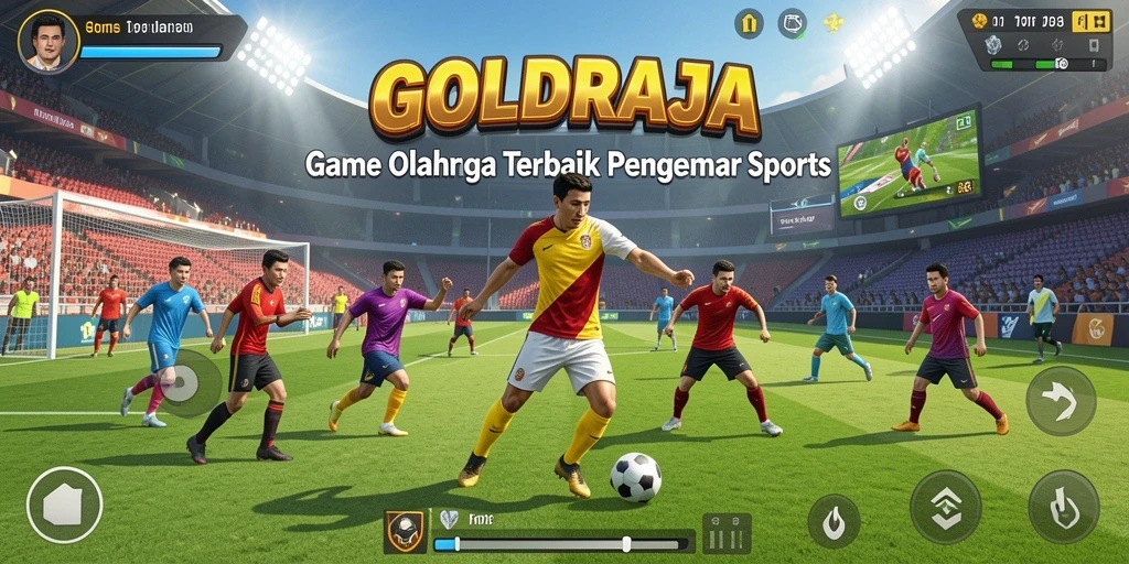 Screenshot gameplay <strong>GOLDRAJA</strong> yang menampilkan aksi seru dalam olahraga.