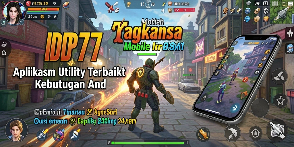 Tampilan antarmuka aplikasi IDR77 yang memudahkan pengguna.