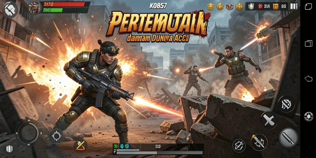 Tampilan aksi menegangkan dari gameplay KO857.