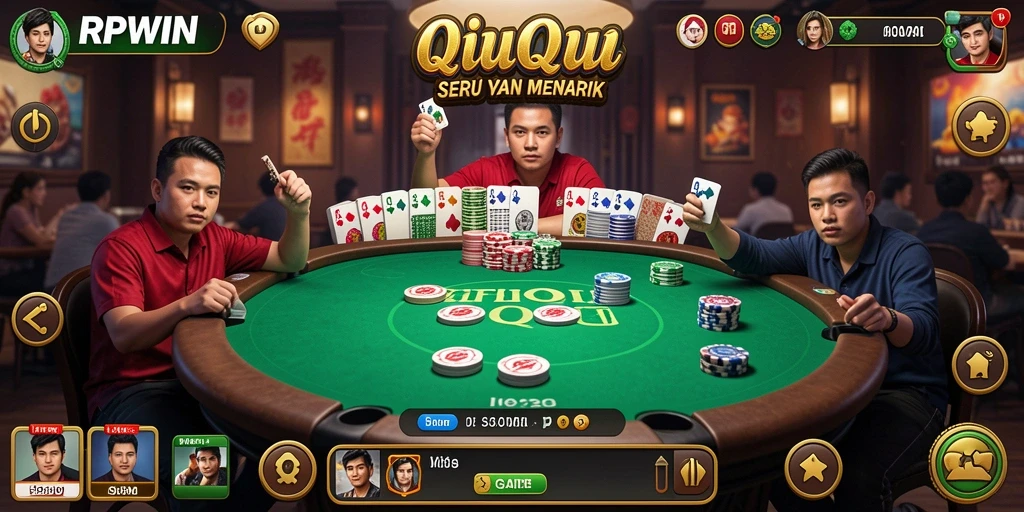 Screenshot utama RPWIN menampilkan gameplay seru QiuQiu.