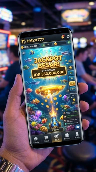 Pengguna menikmati kemudahan menavigasi aplikasi di haya777.